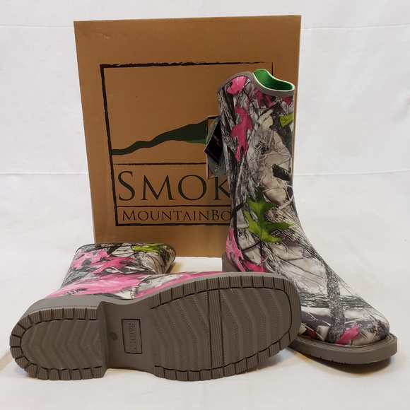 Smoky Mountain Ladies Camo Rainboot Wellie Mucker - Picture 4 of 8